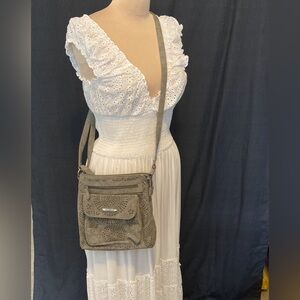 Stone & Co. Crossbody Bag with Adjustable Strap | Perforated Design | Like New